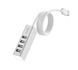 Кабель-переходник HOCO HB1 4USB Line machine Silver