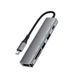 USB-хаб ACEFAST J18 USB-C 6-in-1 HUB docking station Metal Gray