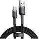 Кабель Baseus cafule Cable USB For Type-C 2A 3m Серый+Чёрный