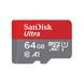 Карта пам'яті SanDisk SDXC Ultra 64GB Class 10 V10 A1 до 90 МБ/с 140 Мб/с