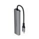 USB-хаб ACEFAST J18 USB-C 6-in-1 HUB docking station Metal Gray