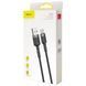 Кабель Baseus cafule Cable USB For Type-C 2A 3m Серый+Чёрный