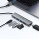 USB-хаб ACEFAST J18 USB-C 6-in-1 HUB docking station Metal Gray