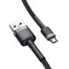 Кабель Baseus Cafule microUSB USB 2.4 A 0,5m Black-Gray
