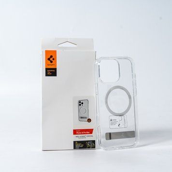 Купити Чехол Spigen AAA Magnetic Clear Stand for Apple iPhone 16 Pro Transparent