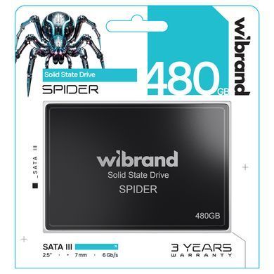 Купити Накопичувач SSD Wibrand Spider 480GB 2.5" 7mm SATAIII Standard