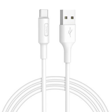 Купити Кабель HOCO X25 USB to Type-C 2A, 1m, PVC, PVC connectors, White