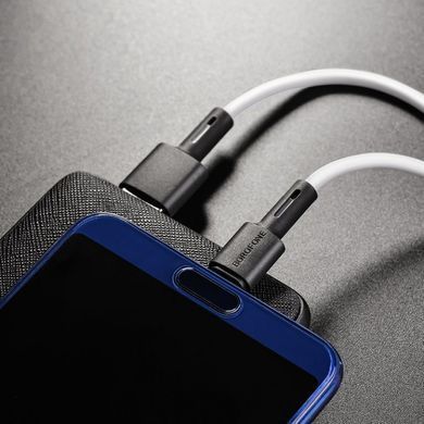 Купити Кабель BOROFONE BX31 USB to Type-C 3A, 1m, silicone, TPE connectors, White