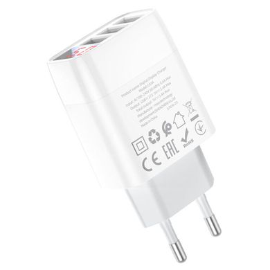Купити Мережевий зарядний пристрій Hoco C93A Easy charge White
