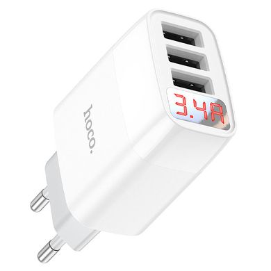 Купити Сетевое зарядное устройство Hoco C93A Easy charge White