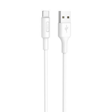 Купити Кабель HOCO X25 USB to Type-C 2A, 1m, PVC, PVC connectors, White