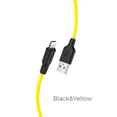 Купити Кабель Hoco X21 USB Lightning 2A 1m Black-Yellow