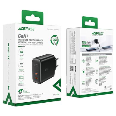 Купити Сетевое зарядное устройство ACEFAST ACEFAST A29 PD50W Black