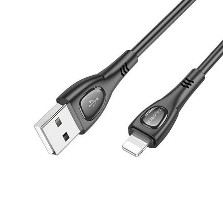 Купити Кабель Borofone BX98 USB Type A Apple Lightning 2.4 A 1m Black