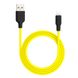 Кабель Hoco X21 USB Lightning 2A 1m Black-Yellow