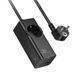 Мережевий подовжувач HOCO NS9 Wisdom 1-position (PD67W/3C1A) desktop socket (EU/GER) (2 m) Black