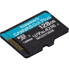 Купити Карта пам'яті Kingston SDXC Kingston Canvas Go Plus 128GB Class 10 V30 W-90MB/s R-170MB/s Без адаптера
