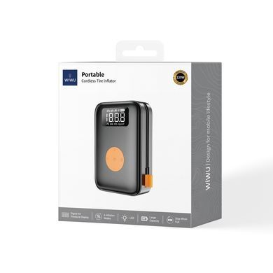 Купити Автомобільний насос WIWU Portable Cordless Tire inflator Wi-Ai003 Black