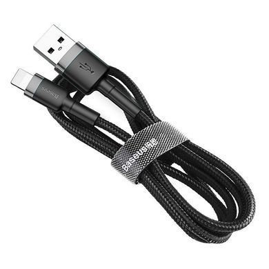 Купити Кабель Baseus Cafule Cable USB For iP 2A 3m Серый+Чёрный