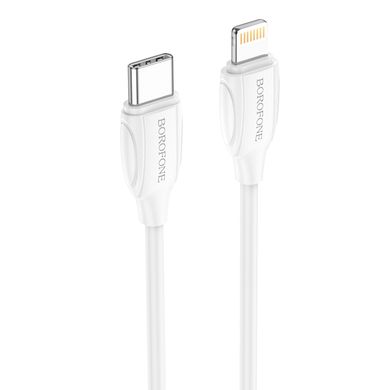 Купити Кабель Borofone BX19 Double-speed USB Type-C Apple Lightning 3 A 60 W 1m White