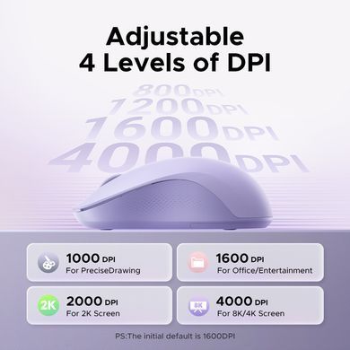 Купити Маніпулятор миша бездротова UGREEN M331 Multi-mode Wireless Mouse Grey