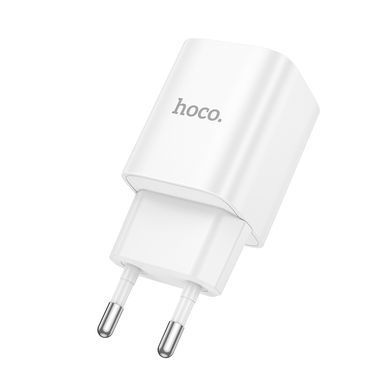 Купити Мережевий зарядний пристрій HOCO C148A Charm single port PD30W charger (EU) White