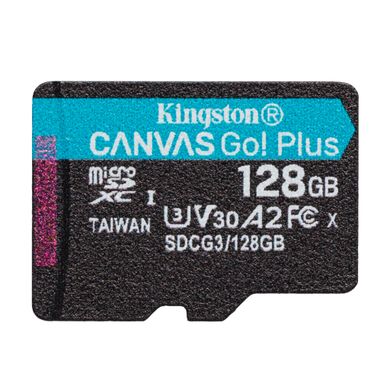 Купити Карта пам'яті Kingston SDXC Kingston Canvas Go Plus 128Gb Class 10 V30 W-90MB/s R-170MB/s