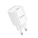 Мережевий зарядний пристрій HOCO C148A Charm single port PD30W charger (EU) White