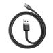 Кабель Baseus Cafule microUSB USB 2.4 A 1m Black-Grey