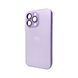 Скляний чохол AG Glass Apple iPhone 12 Pro Max Light Purple