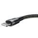Кабель Baseus Cafule Cable USB For iP 2A 3m Серый+Чёрный