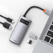 USB-хаб Baseus Metal Gleam Series 4-in-1 Multifunctional Gray