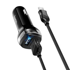 Купити Автомобільний зарядний пристрій Hoco Z40 charger set(Micro) 2 × USB Black
