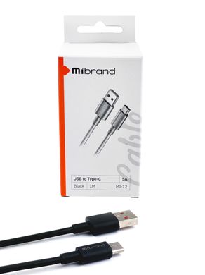 Купити Кабель Mibrand MI-12 USB Type-C 5 A 1m Black