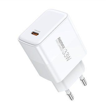 Купити Мережевий зарядний пристрій "REMAX Kiddy Series 33W 1C Fast Charger RP-U121" EU-White
