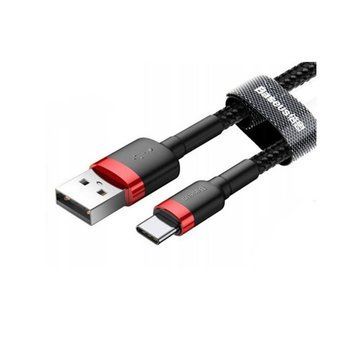 Купити Кабель Baseus Cafule Cable USB For Type-C 3A 2m Red+Black