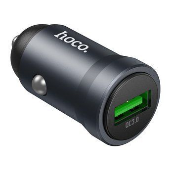 Купити Автомобільний зарядний пристрій HOCO Z62 Energy single-port QC3.0 car charger Metal Gray