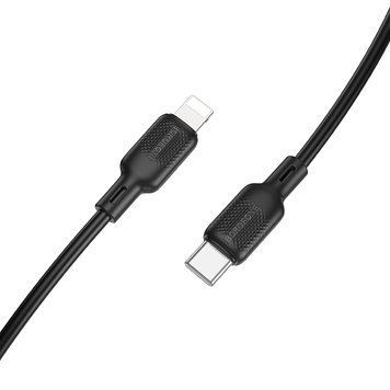 Купити Кабель BOROFONE BX113 Lenny PD silicone charging data cable iP(L=1M) Black