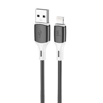 Купити Кабель WiBrand Mamba iP silicone charging data cable 1m Black