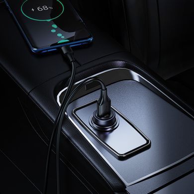 Купити Автомобільний зарядний пристрій HOCO Z62 Energy single-port QC3.0 car charger Metal Gray