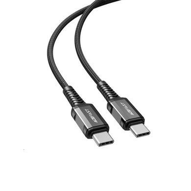 Купити Кабель ACEFAST C1-09 USB-C to USB-C aluminum alloy audio/video transmission full-featured data cable Type-C Type-C 240 W 1m Black