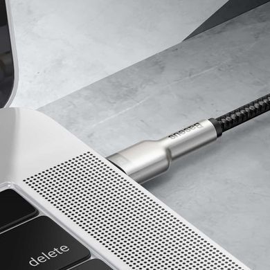 Купити Кабель Baseus Cafule Series Metal Data Cable Type-C to Type-C 100W 1m Black