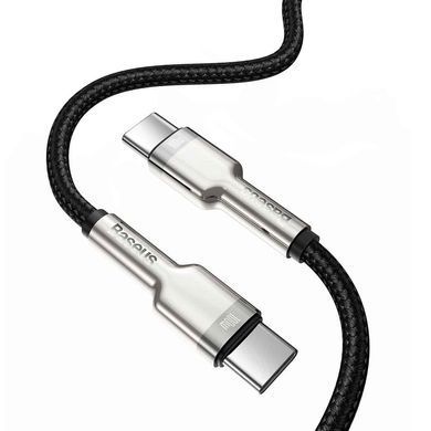 Купити Кабель Baseus Cafule Series Metal Data Cable Type-C to Type-C 100W 1m Black