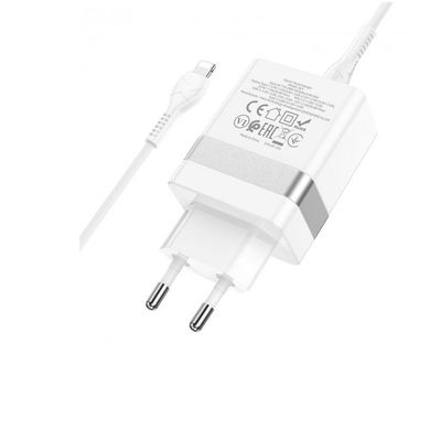 Купити Мережевий зарядний пристрій Hoco N21 Extension White