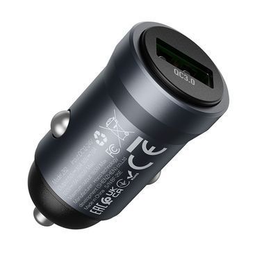 Купити Автомобільний зарядний пристрій HOCO Z62 Energy single-port QC3.0 car charger Metal Gray