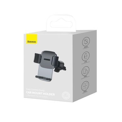 Купити Держатель для мобильного Baseus Easy Control Clamp Car Mount Holder (Air Outlet Version)Black