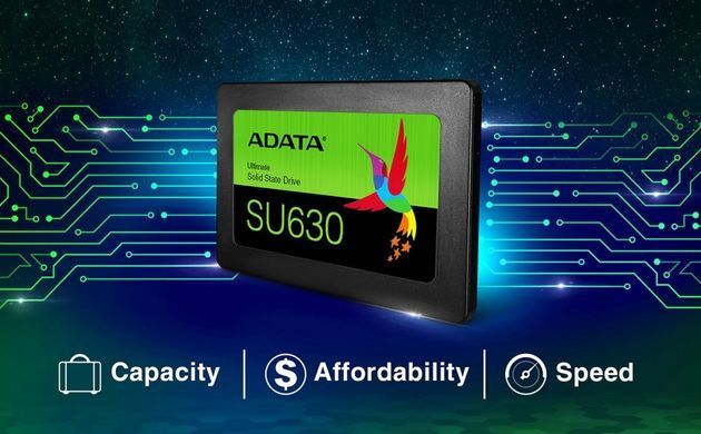 Купити Накопитель SSD A-DATA Ultimate SU630 480GB 2.5" SATA III (6Gb/s) 3D TLC NAND