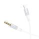 Аудіокабель BOROFONE BL19 iP to 3.5mm male, TPE, 1m, White