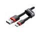 Кабель Baseus Cafule Cable USB For Type-C 3A 2m Red+Black