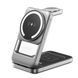 Бездротовий зарядний пристрій "REMAX 22.5W 3 in 1 upgrade free with built-in night light foldable magnetic wireless charger CW10" Black